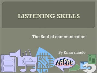 -The Soul of communication


             By Kiran shinde
 
