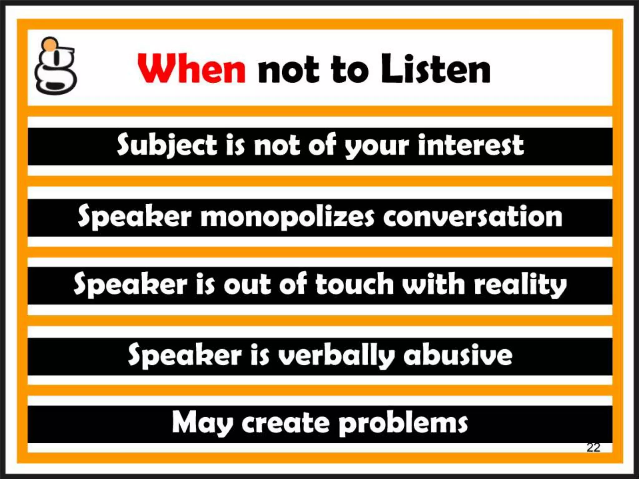 Listening skills 02 / 08