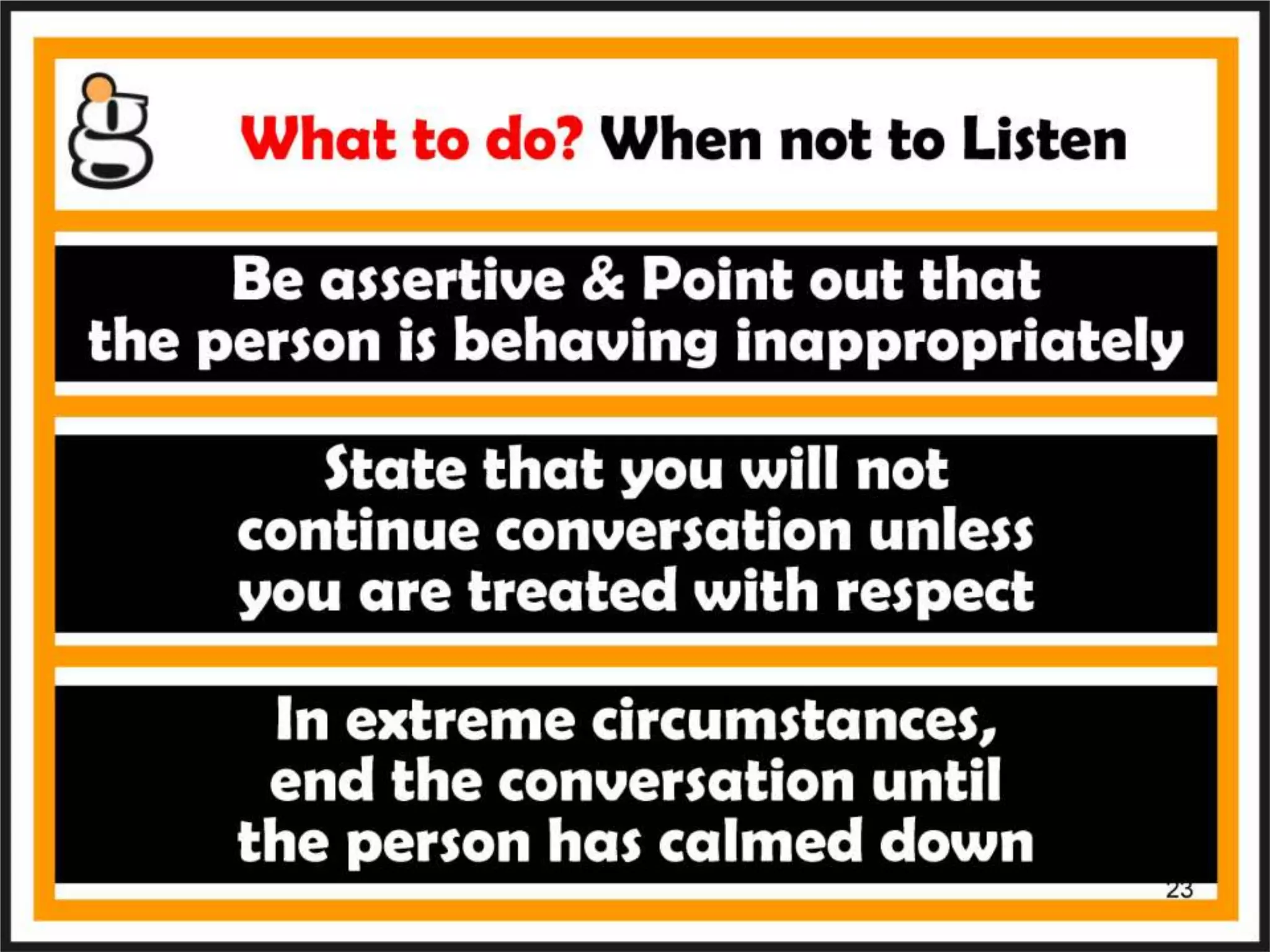 Listening skills 02 / 08