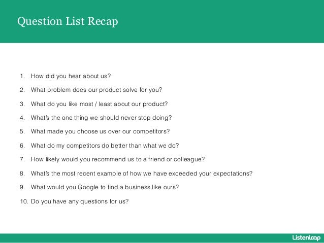 10 survey question you
