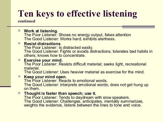 listening skills pdf free download