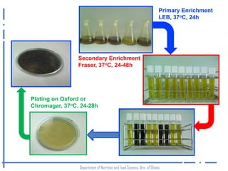 Listeria monocytogenes: An emerging foodborne pathogen in Ghana? 