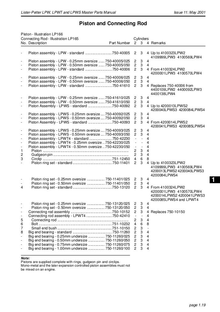 Lister Engine Serial Numbers