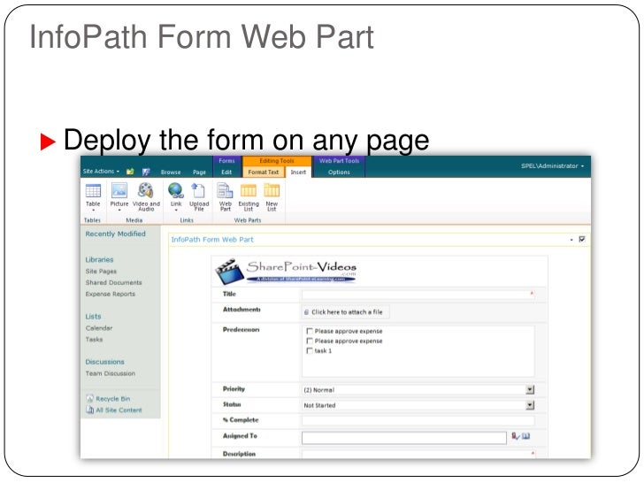list form modification using sharepoint designer and infopath infopath web form