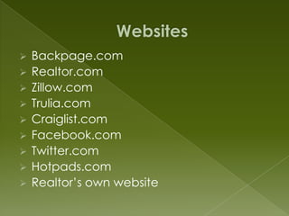 Listing Presentation