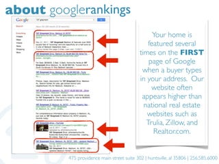 about googlerankings
                                                   Your home is
                                     ...