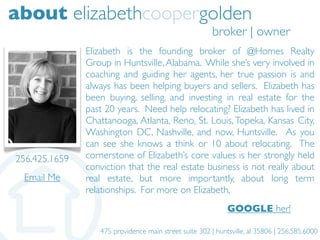 about elizabethcoopergolden
                                                        broker | owner
               Elizabet...