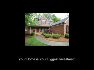 Your Home is Your Biggest Investment
 