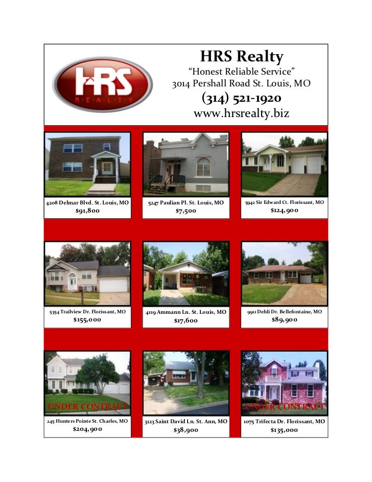 HRS Realty Active Listings August 2011