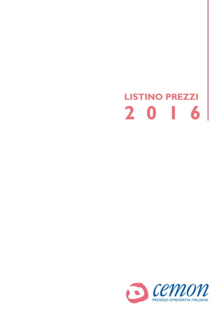 Listino cemon 2016