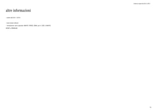 Listino in vigore dal 30/11/2015
altre informazioni
- Listino del 30.11.2015
- nuovi prezzi vetture
- introduzione serie speciale 4MATIC FORCE (DM4) per A 200 d 4MATIC
SPORT e PREMIUM
74
 