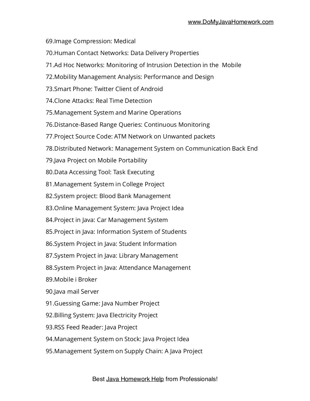 List of 100 Best Java Projects