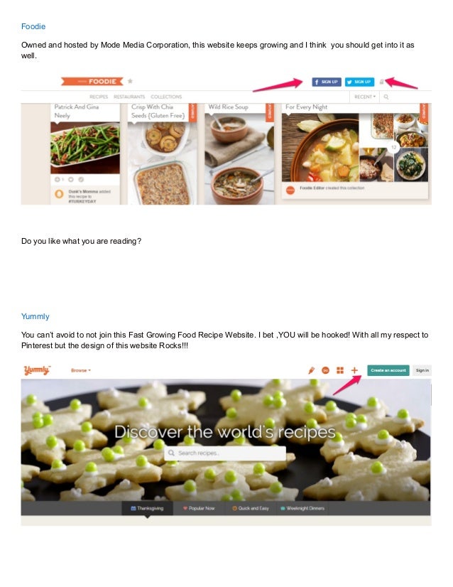 List of 15 Best Food Sites to Submit Your Recipe Photos