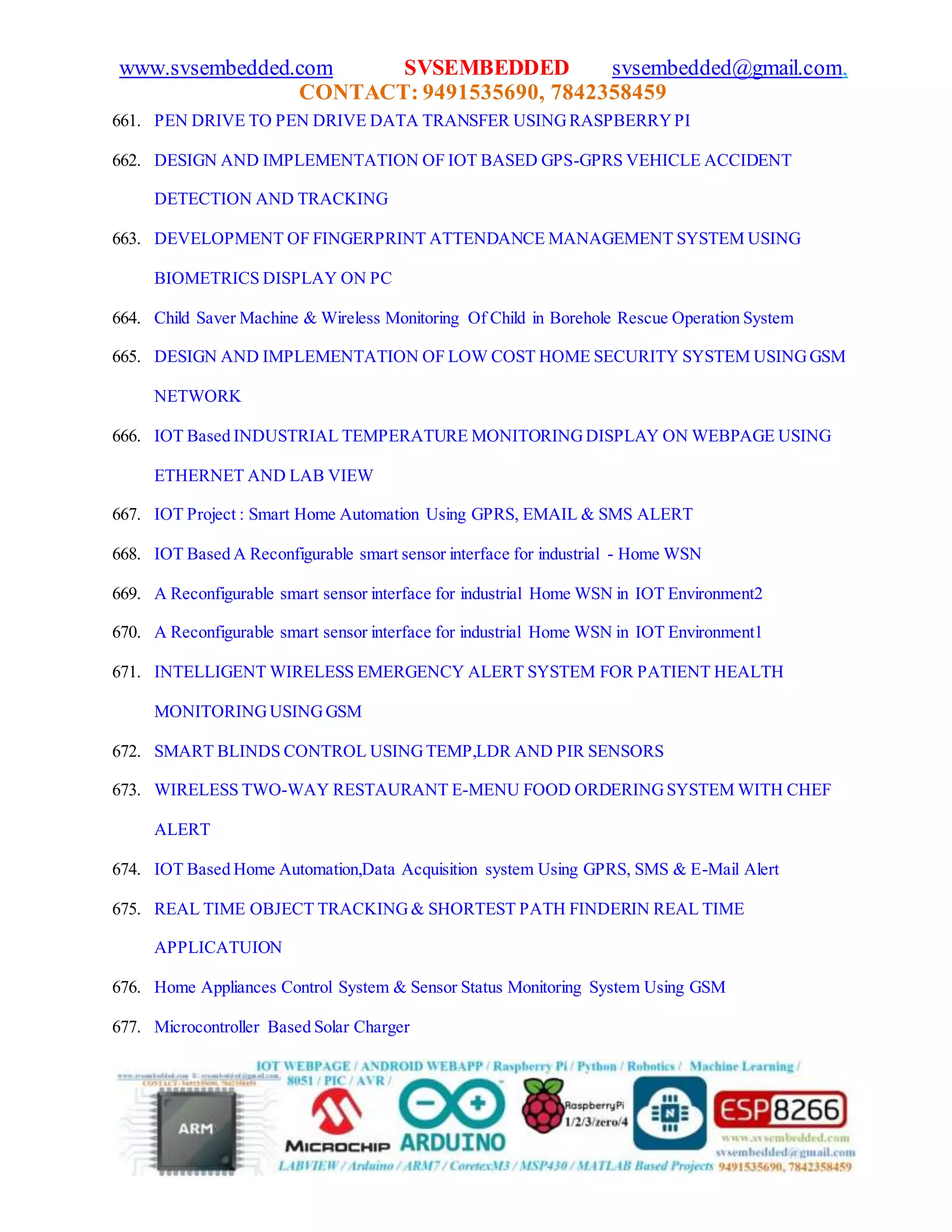 Top 786 Embedded Systems Projects for Engineers | List of 2020 Embedded ...