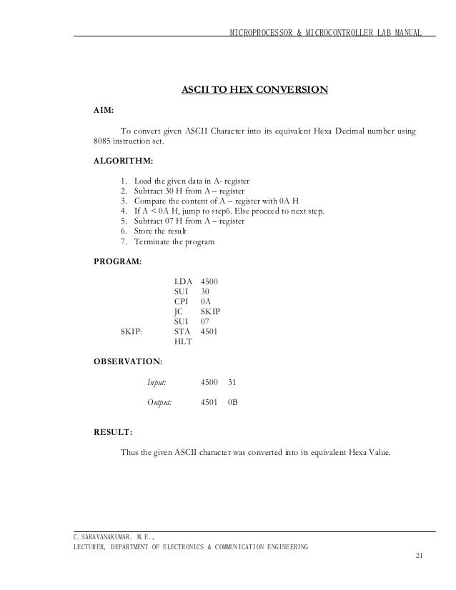 C Program To Convert Bcd To Hexadecimal