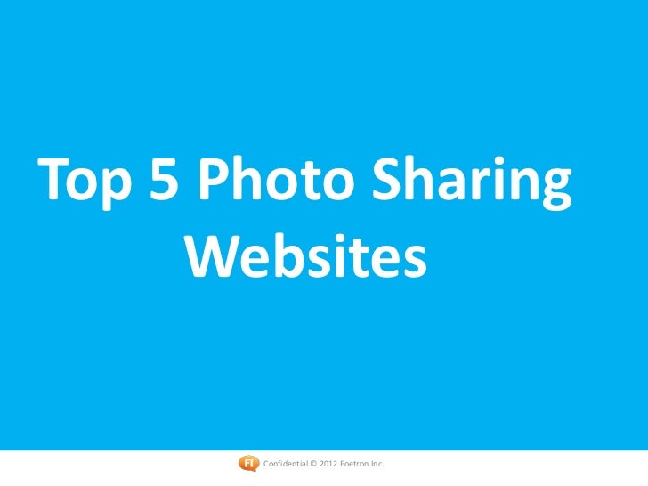 List of best photo sharing websites
