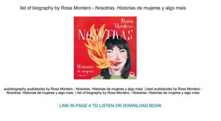  Rosa Montero: books, biography, latest update