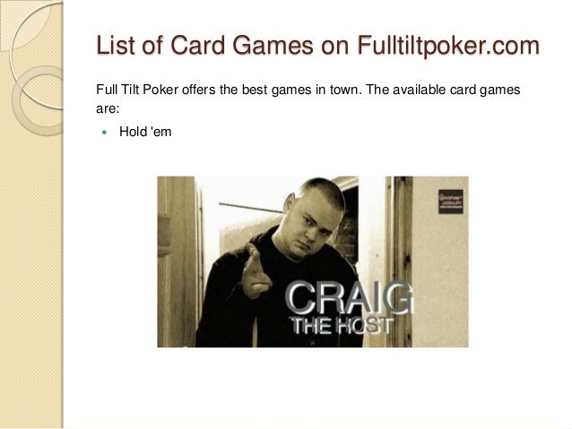 Poker Games List