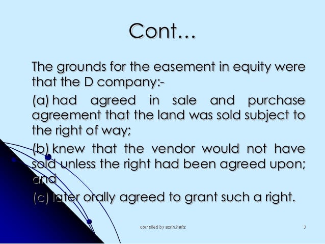 Cases For Easement