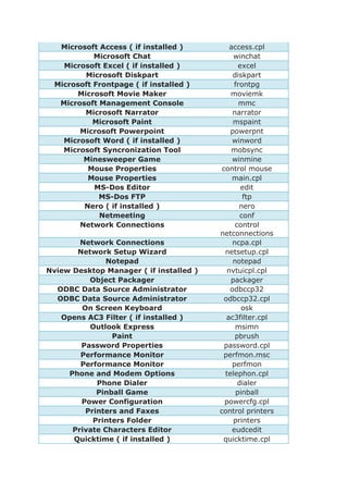 List Command at Run | DOCX