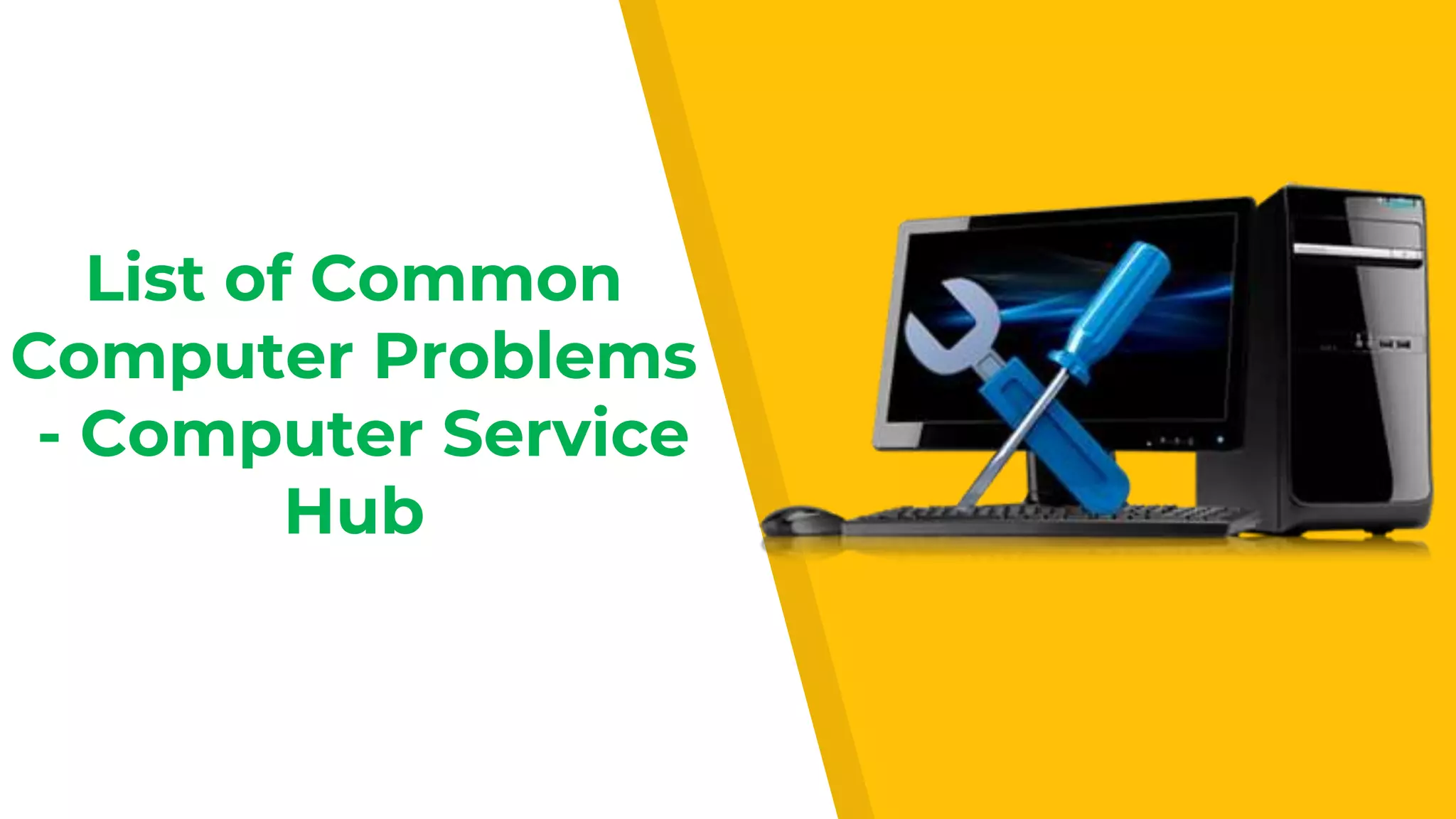 List Of Common Computer Problems