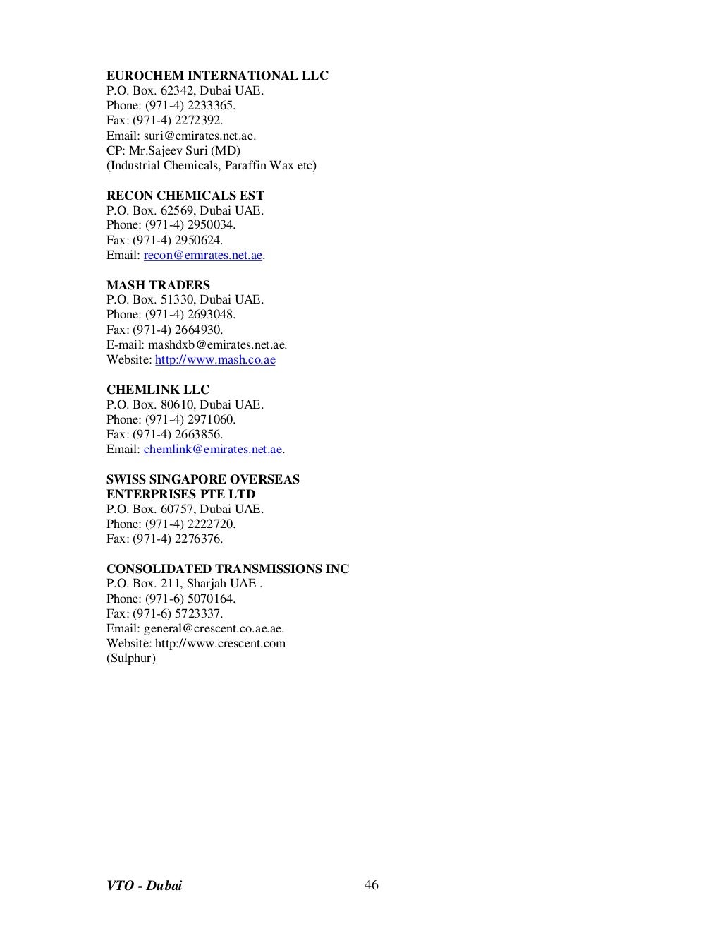 List of companies in dubai