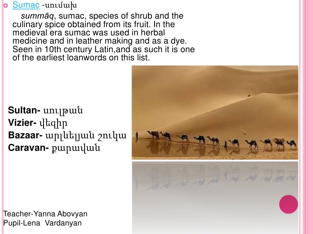List Of English Words Of Arabic Origin