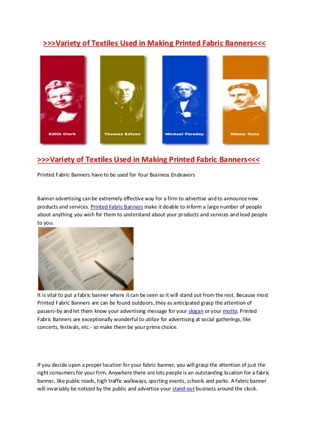 List of international sources of different kinds of fabrics