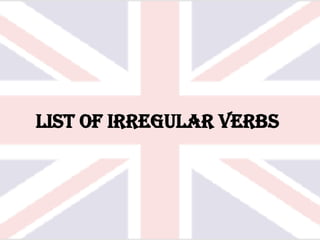 List of irregular verbs
 