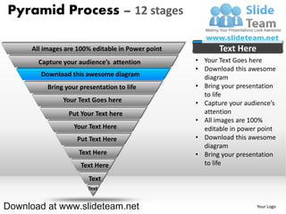 List of items in pyramind form process diagram 12 stages powerpoint ...