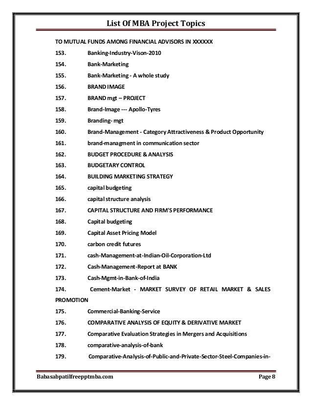 Hr thesis titles