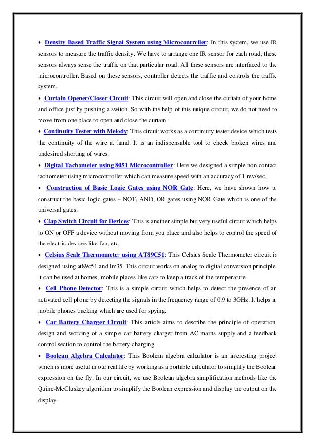 Mini Project for Engineering Students BE or Btech Engineering students ...