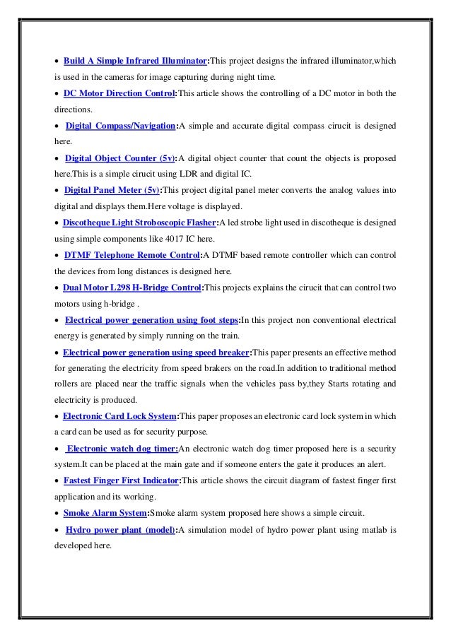 Mini Project for Engineering Students BE or Btech Engineering students ...