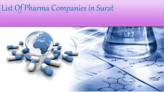List Of Pharma Companies in Surat
 