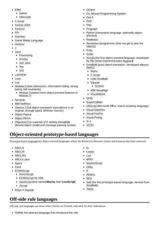 List of programming_languages_by_type | PDF