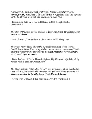 List of references to the Six Directions of the Six Pointed Star of ...