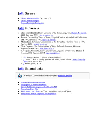 List of roman emperors | PDF