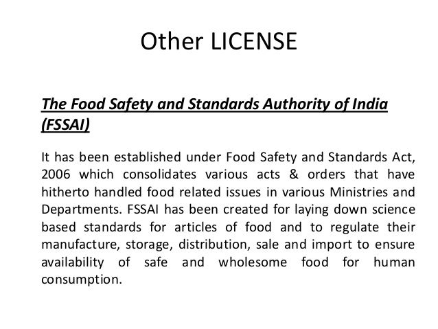 How To Apply For Food License In Bangalore Shoppers