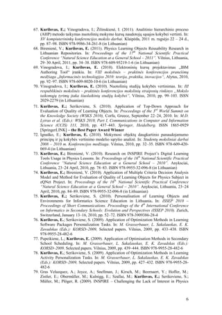 List of scientific publications