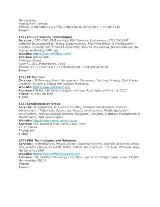 List of software companies in pune | PDF
