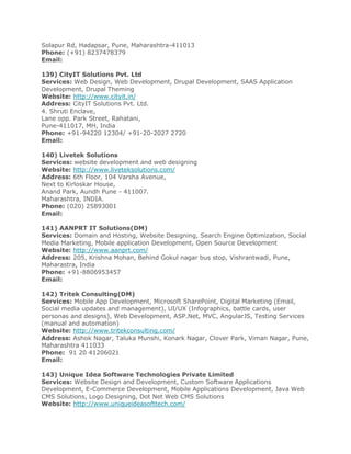 List of software companies in pune | PDF