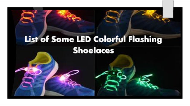 some led colorful flashing shoelaces