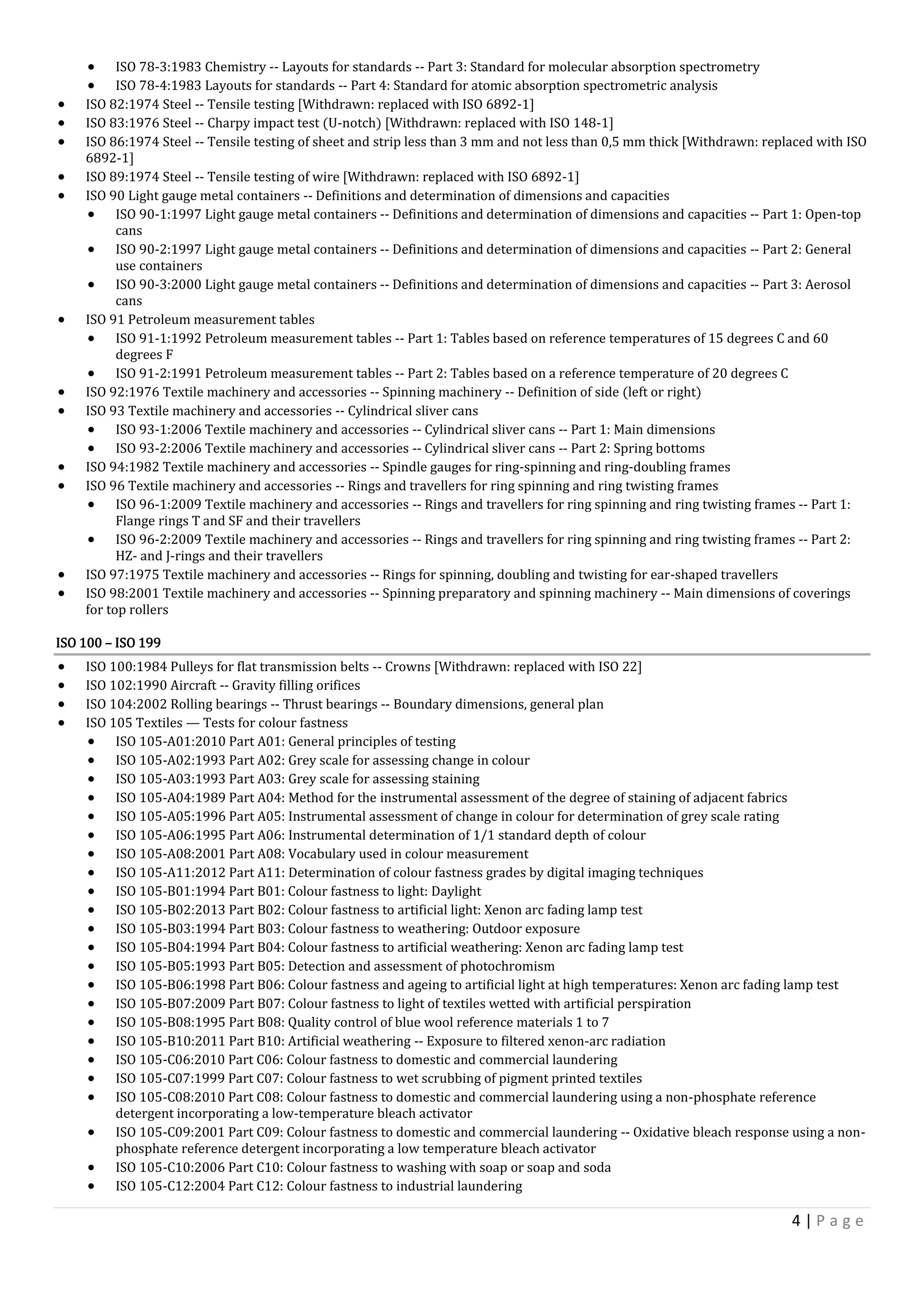International standards | PDF