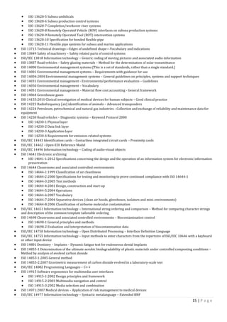 Specification Coding Iso International standards | PDF