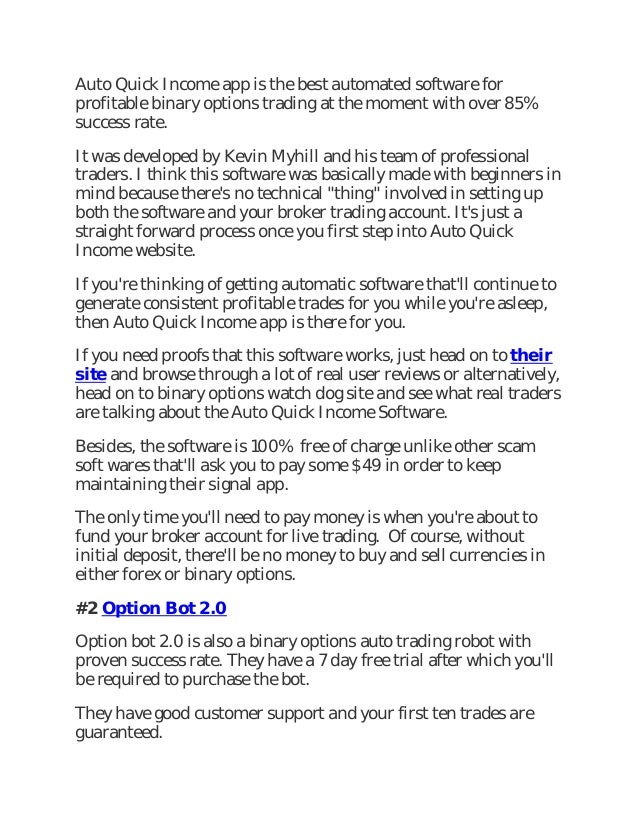 7 Binary Options – Signals top binary option signal service