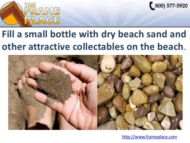 list of things to collect during a beach holiday to make photo frame