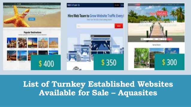 list of turnkey established websites available for sale aquasites