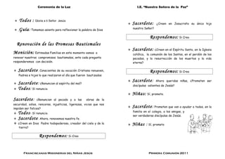 Listo!!! libro de ceremonia de la luz | DOC