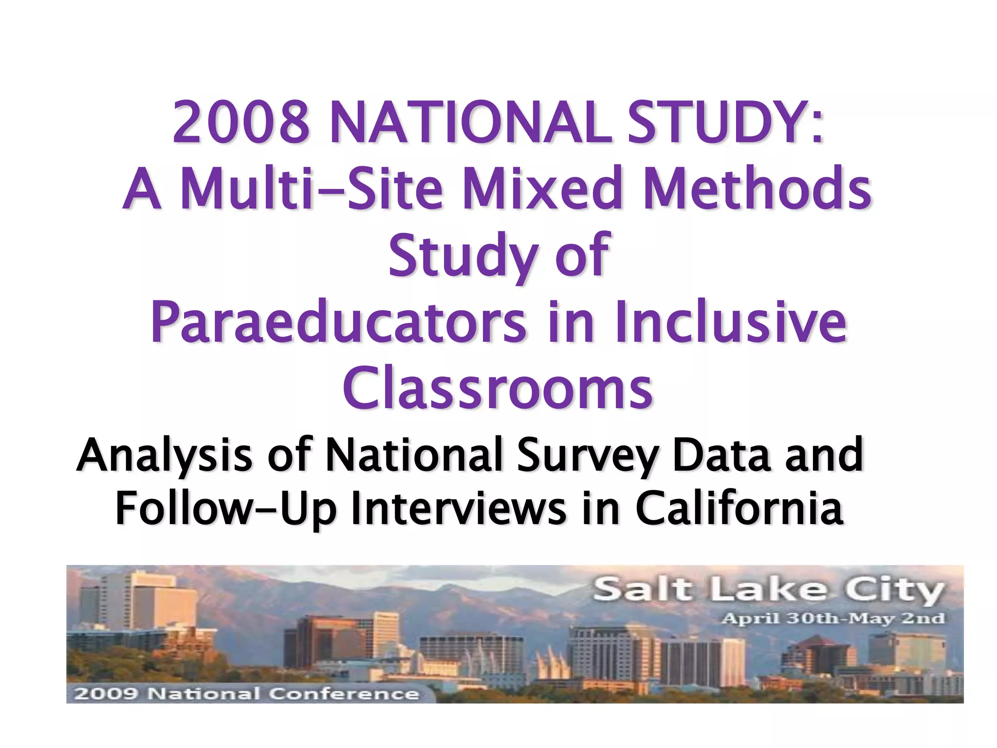 Paraeducators in Inclusive Settings Share Their WIZdom