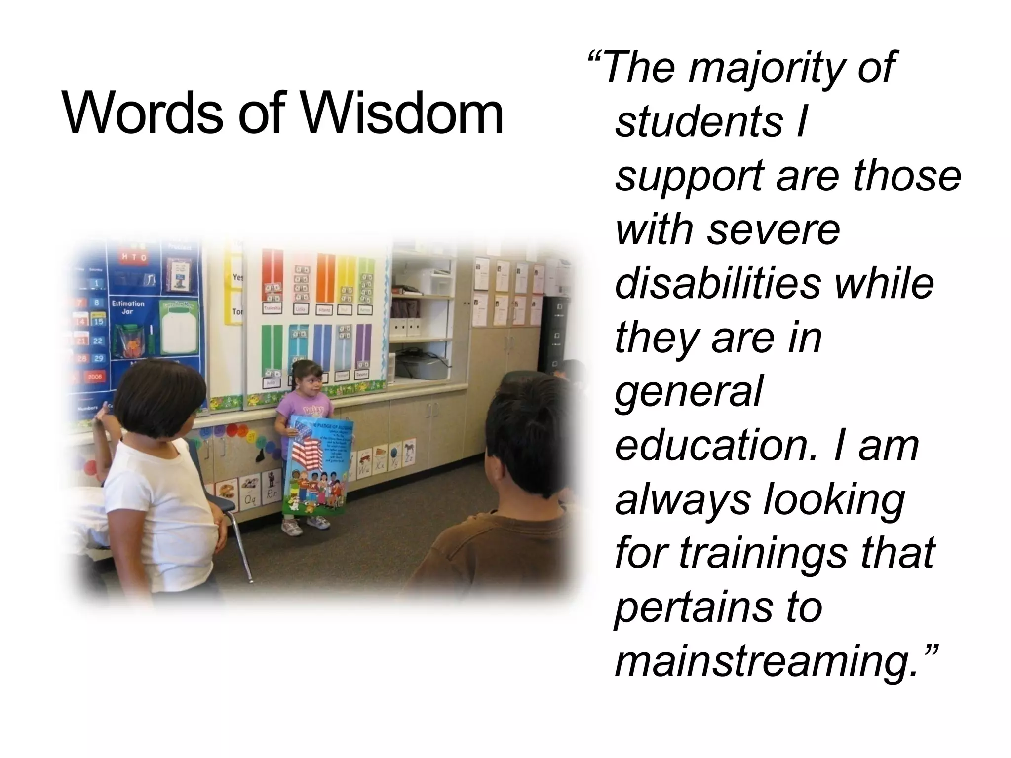 Paraeducators in Inclusive Settings Share Their WIZdom